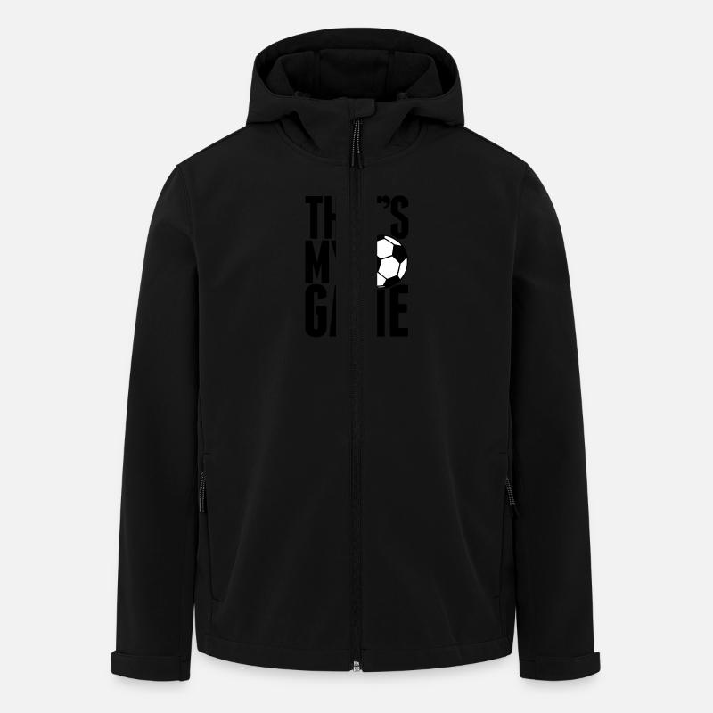 that's my game - soccer - Men’s Recycled Softshell Jacket by Stanley/Stella - black