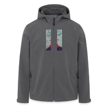 Éveil Divin - Collection : Origine & Harmoni - Men’s Recycled Softshell Jacket by Stanley/Stella - black - Front - AI Model Male 185 light (185cm)