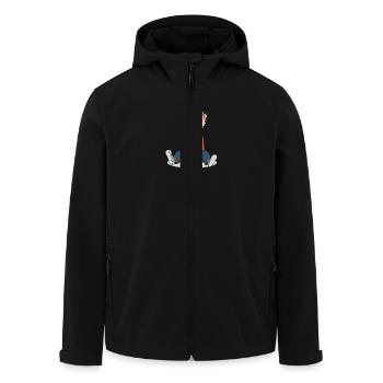 Dein Kind - Recycelte Männer Softshell-Jacke von Stanley/Stella - Schwarz - Vorne - AI Model Male 185 light (185cm)