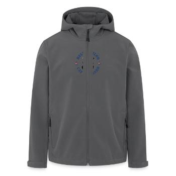 cat on board - Recycelte Männer Softshell-Jacke von Stanley/Stella - Schwarz - Vorne - AI Model Male 185 light (185cm)
