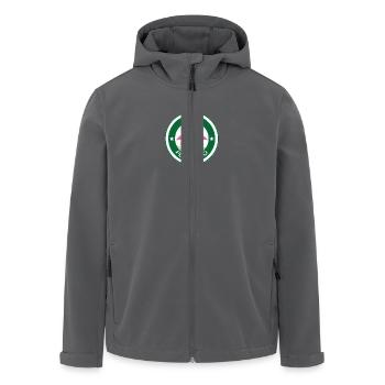 Team Flamingo - Recycelte Männer Softshell-Jacke von Stanley/Stella - Schwarz - Vorne - AI Model Male 185 light (185cm)