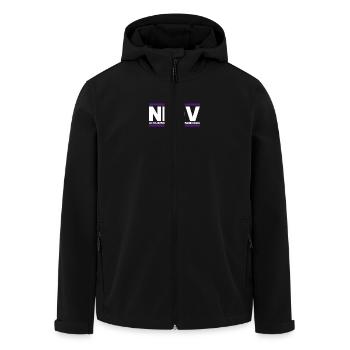 NFDV - VfL Osnabrück - Recycelte Männer Softshell-Jacke von Stanley/Stella - Schwarz - Vorne - AI Model Male 185 light (185cm)