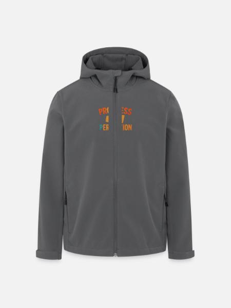 Progress Over Perfection - Men’s Recycled Softshell Jacket by Stanley/Stella - black