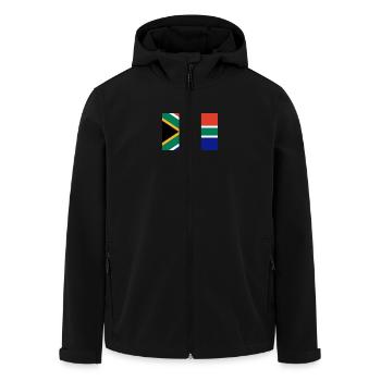 Drapeau Afrique du Sud - Veste softshell homme en polyester recyclé Stanley/Stella - noir - Devant - AI Model Male 185 light (185cm)