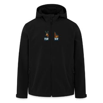 schnecke turbolader - Recycelte Männer Softshell-Jacke von Stanley/Stella - Schwarz - Vorne - AI Model Male 185 light (185cm)