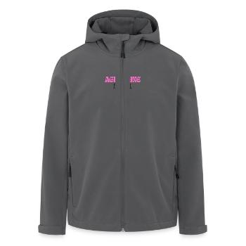 Aging like fine wine - Men’s Recycled Softshell Jacket by Stanley/Stella - anthracite - Front - AI Model Male 185 light (185cm)