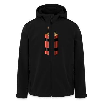 Dynamit - Recycelte Männer Softshell-Jacke von Stanley/Stella - Schwarz - Vorne - AI Model Male 185 light (185cm)