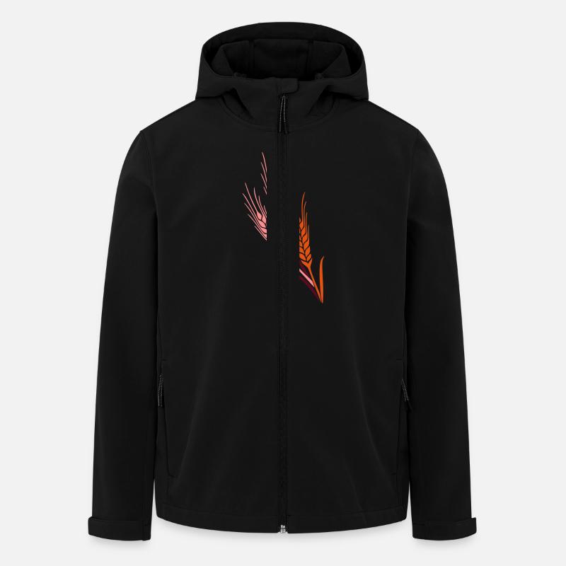 Getreide 4 Bauer farmer grain - Recycelte Männer Softshell-Jacke von Stanley/Stella - Schwarz