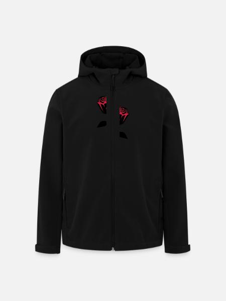 roses design - Recycelte Männer Softshell-Jacke von Stanley/Stella - Schwarz