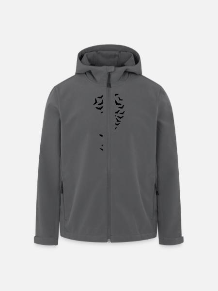 bats - Men’s Recycled Softshell Jacket by Stanley/Stella - black