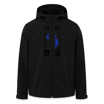 trinker liga - Recycelte Männer Softshell-Jacke von Stanley/Stella - Schwarz - Vorne - AI Model Male 185 light (185cm)