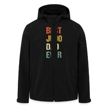 Bester Judo-Vater aller Zeiten - Recycelte Männer Softshell-Jacke von Stanley/Stella - Schwarz - Vorne - AI Model Male 185 light (185cm)