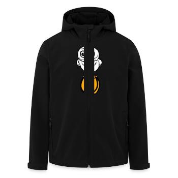 Eule Buchstabe O Owl Englisch ABC lernen Vogel Uhu - Recycelte Männer Softshell-Jacke von Stanley/Stella - Schwarz - Vorne - AI Model Male 185 light (185cm)