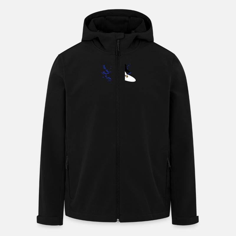 Wasserspritzer - Recycelte Männer Softshell-Jacke von Stanley/Stella - Schwarz