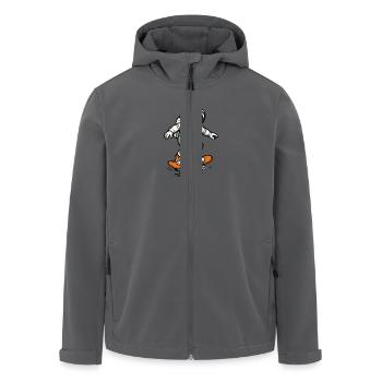 Astronaut Skateboard 1 - Men’s Recycled Softshell Jacket by Stanley/Stella - black - Front - AI Model Male 185 light (185cm)