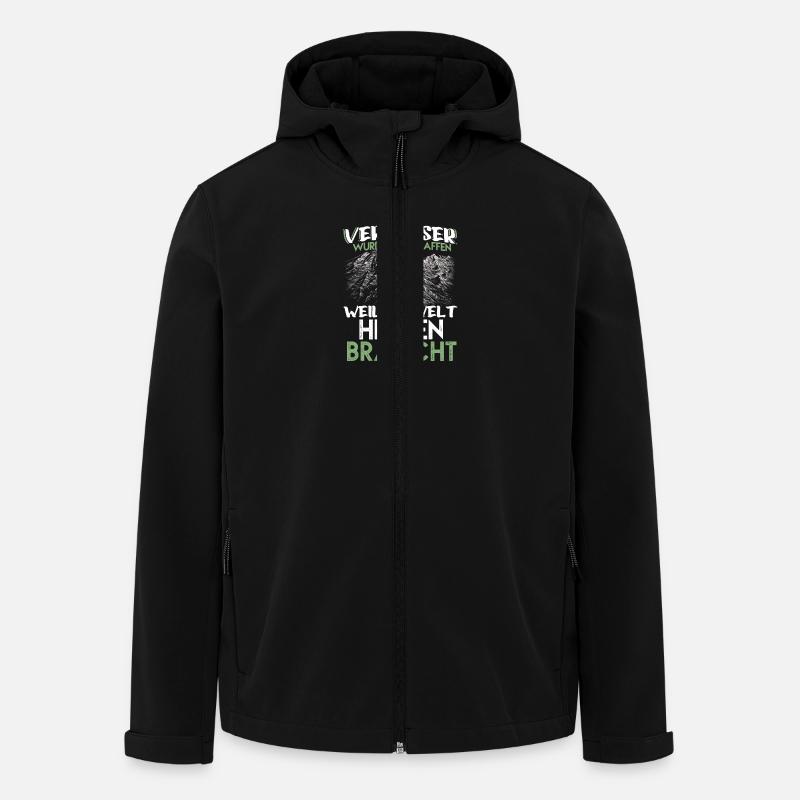 Vermesser Helden - Recycelte Männer Softshell-Jacke von Stanley/Stella - Schwarz