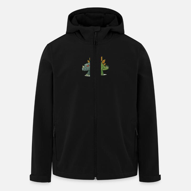 Transformation du robot stégosaure - Veste softshell homme en polyester recyclé Stanley/Stella - noir
