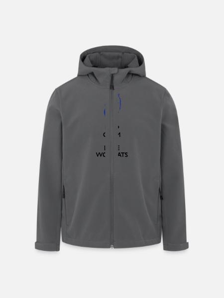 wombats - Recycelte Männer Softshell-Jacke von Stanley/Stella - Schwarz