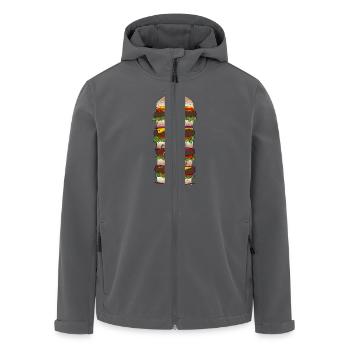 Giant Burger - Recycelte Männer Softshell-Jacke von Stanley/Stella - Schwarz - Vorne - AI Model Male 185 light (185cm)