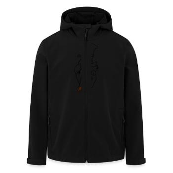trust - Recycelte Männer Softshell-Jacke von Stanley/Stella - Schwarz - Vorne - AI Model Male 185 light (185cm)