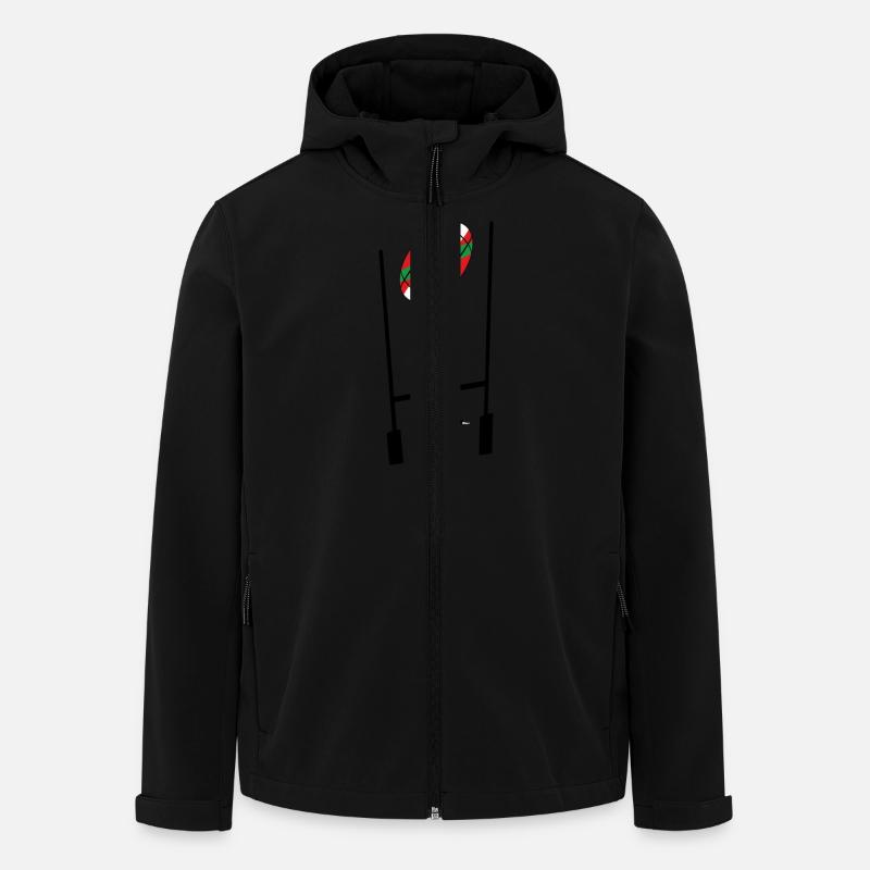 sport_rugby_design_08 - Recycelte Männer Softshell-Jacke von Stanley/Stella - Schwarz