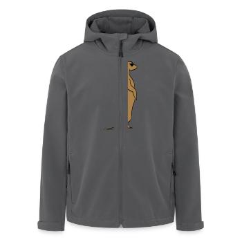 Meerkats - Veste softshell homme en polyester recyclé Stanley/Stella - noir - Devant - AI Model Male 185 light (185cm)