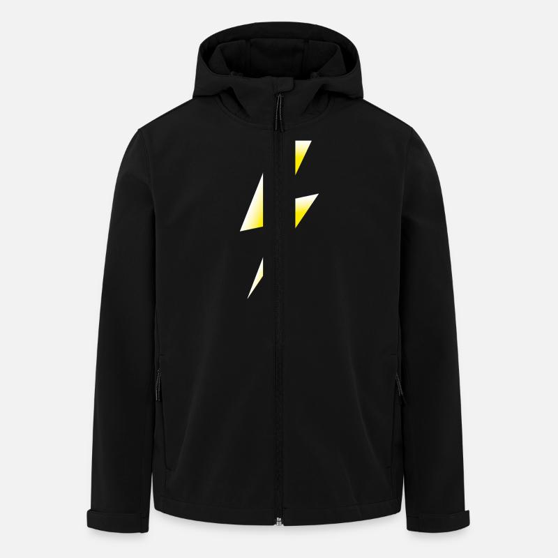 Smiley Flash - Recycelte Männer Softshell-Jacke von Stanley/Stella - Schwarz