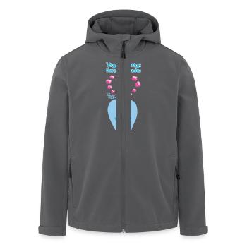 Yoga Stellung Einhorn - Recycelte Männer Softshell-Jacke von Stanley/Stella - Schwarz - Vorne - AI Model Male 185 light (185cm)