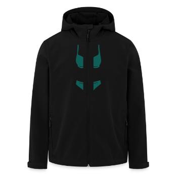 bikini - Recycelte Männer Softshell-Jacke von Stanley/Stella - Schwarz - Vorne - AI Model Male 185 light (185cm)