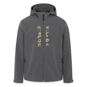 2025 limited edition - Recycelte Männer Softshell-Jacke von Stanley/Stella - Schwarz - Vorne - AI Model Male 185 light (185cm)