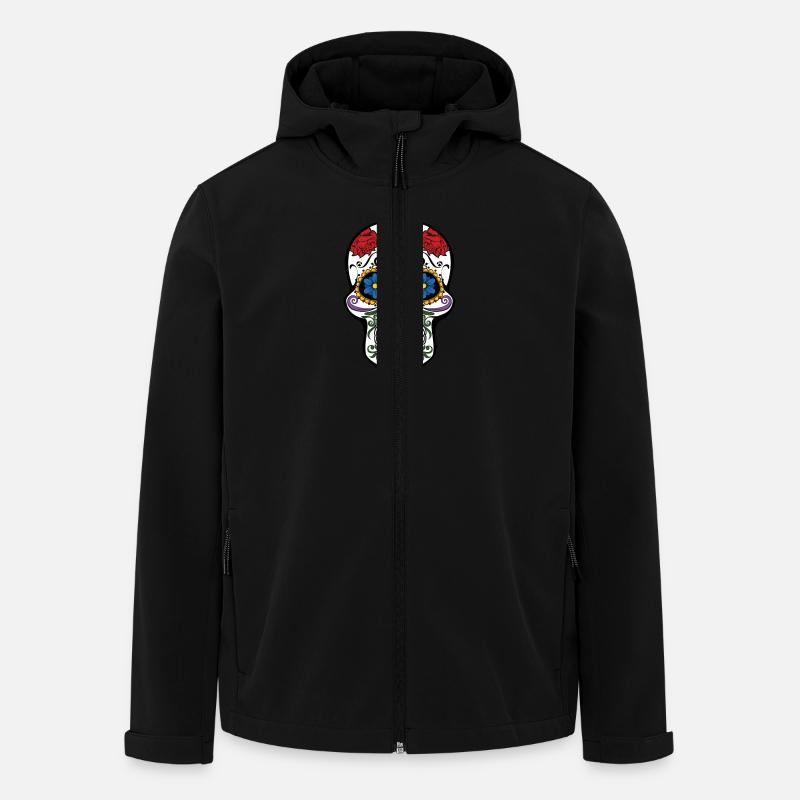 Totenkopf "Mexico" - Recycelte Männer Softshell-Jacke von Stanley/Stella - Schwarz
