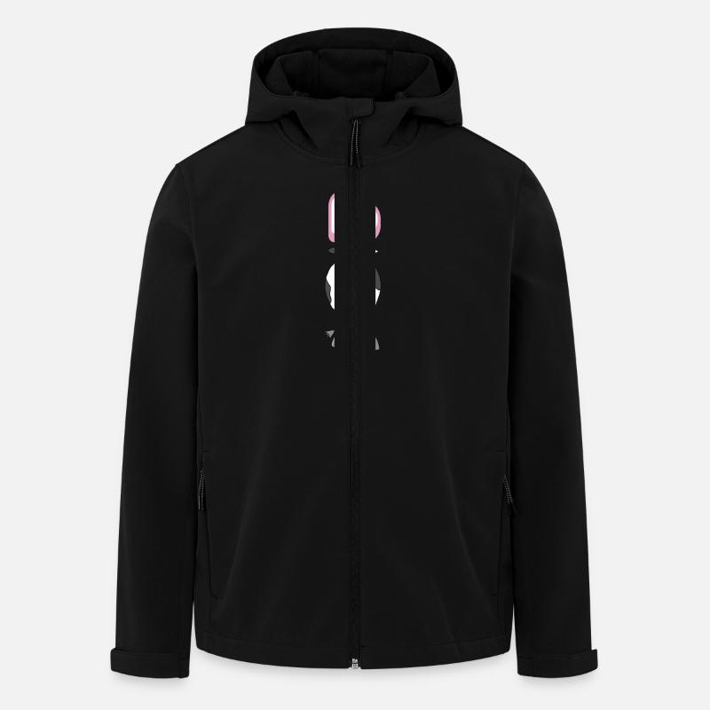 No - funny cow - Recycelte Männer Softshell-Jacke von Stanley/Stella - Schwarz
