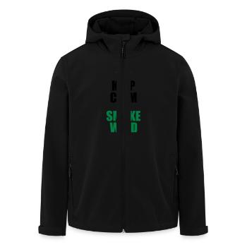 Keep Calm and Smoke Weed - Recycelte Männer Softshell-Jacke von Stanley/Stella - Schwarz - Vorne - AI Model Male 185 light (185cm)