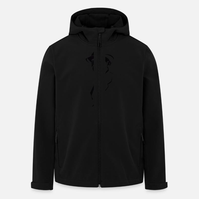 Compay Segundo - Recycelte Männer Softshell-Jacke von Stanley/Stella - Schwarz