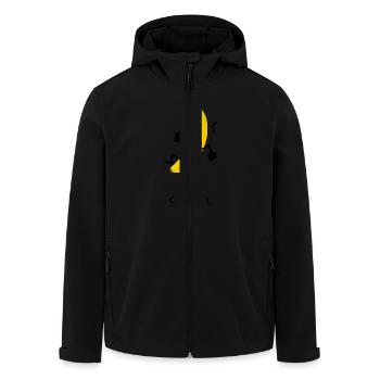 Cool Banana - Veste softshell homme en polyester recyclé Stanley/Stella - noir - Devant - AI Model Male 185 light (185cm)