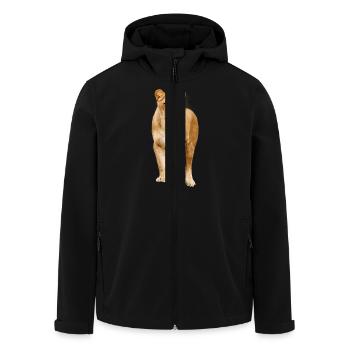 Löwin - Recycelte Männer Softshell-Jacke von Stanley/Stella - Schwarz - Vorne - AI Model Male 185 light (185cm)
