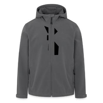 Tangram Hase Bunny Häschen - Recycelte Männer Softshell-Jacke von Stanley/Stella - Schwarz - Vorne - AI Model Male 185 light (185cm)