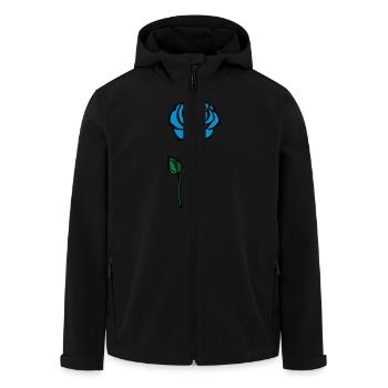 blue__rose - Recycelte Männer Softshell-Jacke von Stanley/Stella - Schwarz - Vorne - AI Model Male 185 light (185cm)