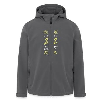 2022 Limited Edition - Men’s Recycled Softshell Jacket by Stanley/Stella - anthracite - Front - AI Model Male 185 light (185cm)