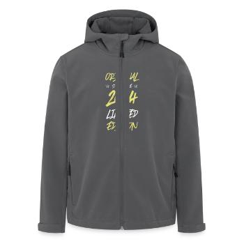 2024 Limited Edition - Men’s Recycled Softshell Jacket by Stanley/Stella - anthracite - Front - AI Model Male 185 light (185cm)