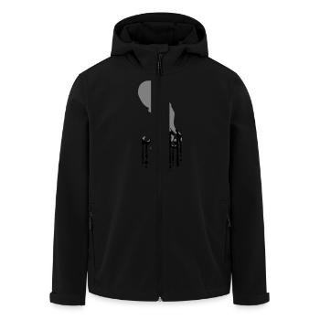 Tentacle Octopus Ink Drop Graffiti Spray Cool - Men’s Recycled Softshell Jacket by Stanley/Stella - black - Front - AI Model Male 185 light (185cm)
