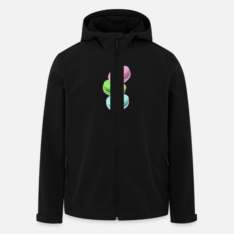 Macarons - Recycelte Männer Softshell-Jacke von Stanley/Stella - Schwarz