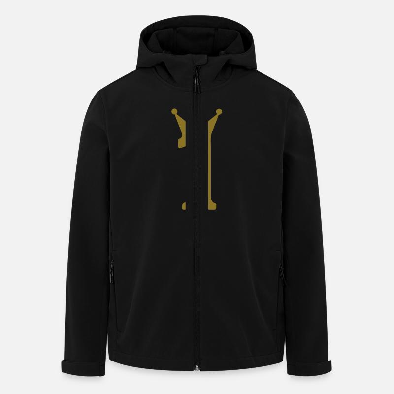 1 krone c1w7 - Recycelte Männer Softshell-Jacke von Stanley/Stella - Schwarz