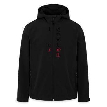 geil - Recycelte Männer Softshell-Jacke von Stanley/Stella - Schwarz - Vorne - AI Model Male 185 light (185cm)