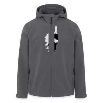 Corse - Veste softshell homme en polyester recyclé Stanley/Stella - noir - Devant - AI Model Male 185 light (185cm)