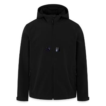Kreuz - Recycelte Männer Softshell-Jacke von Stanley/Stella - Schwarz - Vorne - AI Model Male 185 light (185cm)