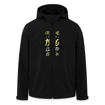 1996 Limited Edition - Men’s Recycled Softshell Jacket by Stanley/Stella - black - Front - AI Model Male 185 light (185cm)