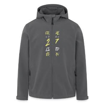 2017 limited edition - Recycelte Männer Softshell-Jacke von Stanley/Stella - Schwarz - Vorne - AI Model Male 185 light (185cm)
