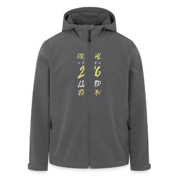 2026 limited edition - Recycelte Männer Softshell-Jacke von Stanley/Stella - Schwarz - Vorne - AI Model Male 185 light (185cm)