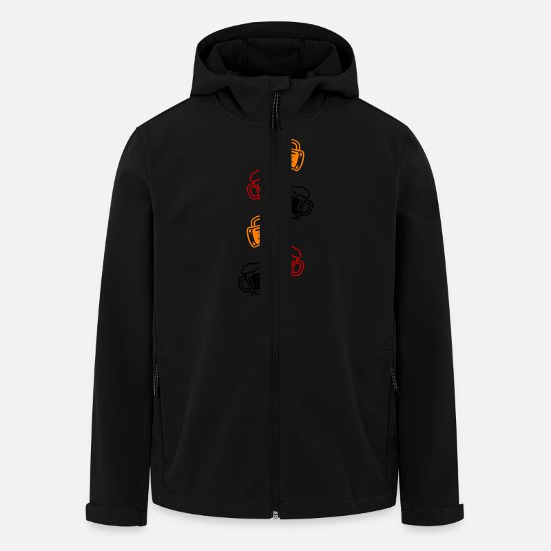 Bier Bierglas - Recycelte Männer Softshell-Jacke von Stanley/Stella - Schwarz